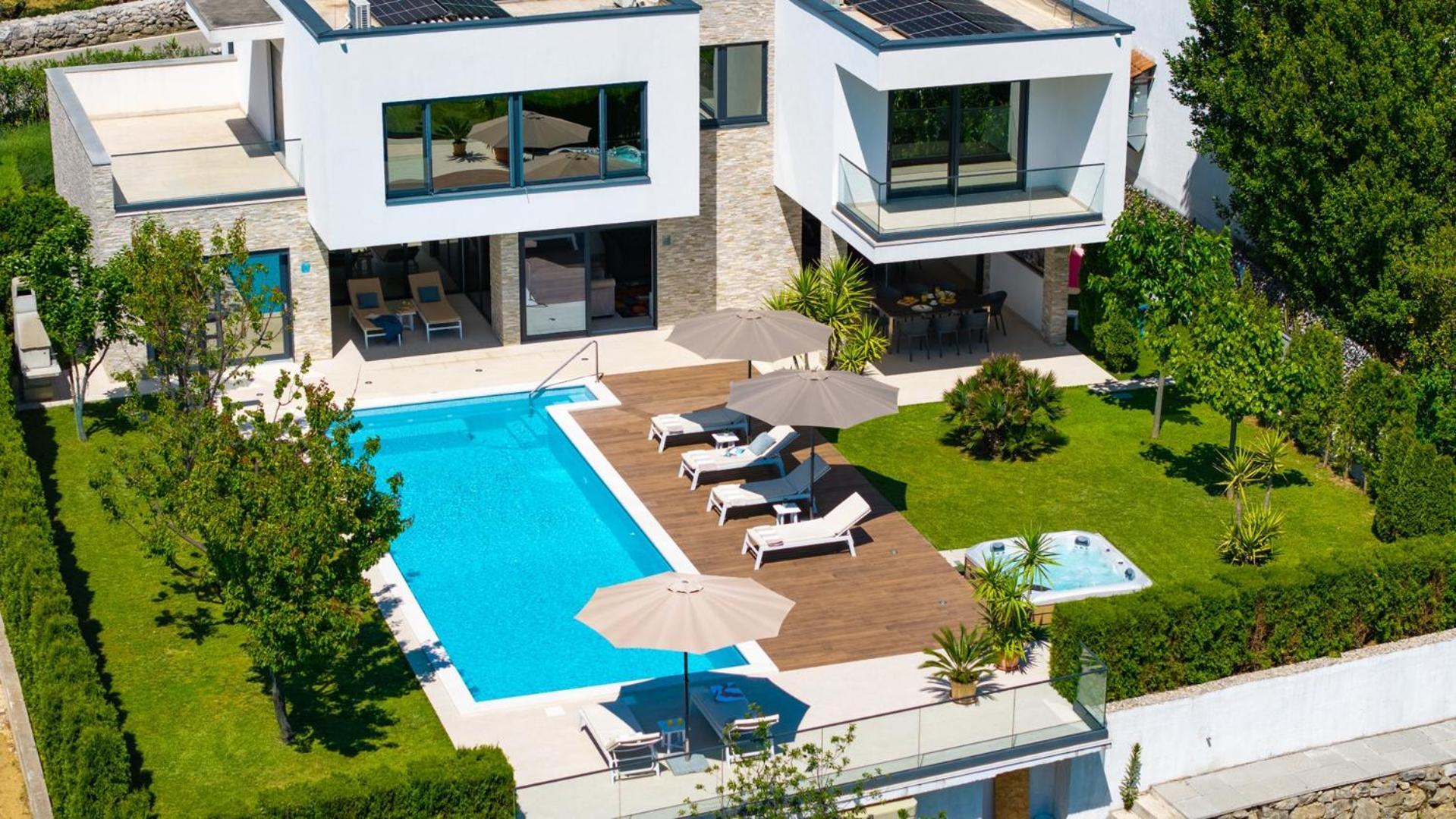 Villa Agava With Heated Pool, Jacuzzi, Sauna, Gym, 4 En-Suite Bedrooms Gata 外观 照片